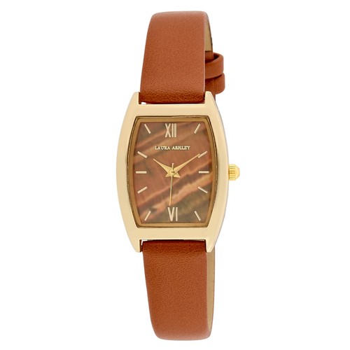 Orologio Laura Ashley Donna 24 mm Tonneau Case Vegan Cinturino in Pelle (LA2090) - Foto 7 di 15