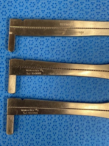 10 Piece V. Mueller Miltex DeMartel-Wolfson Anastomosis Intestinal Clamp Set - Picture 5 of 7