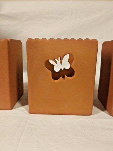 Juego de 3 soportes de luz de té Hallmark Candlelight Critters terracota - Imagen 3 de 9