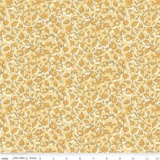 1/4 Yard 9x42 Riley Blake "Stitch" Grandma's Sofa Beehive Yellow Lori Holt