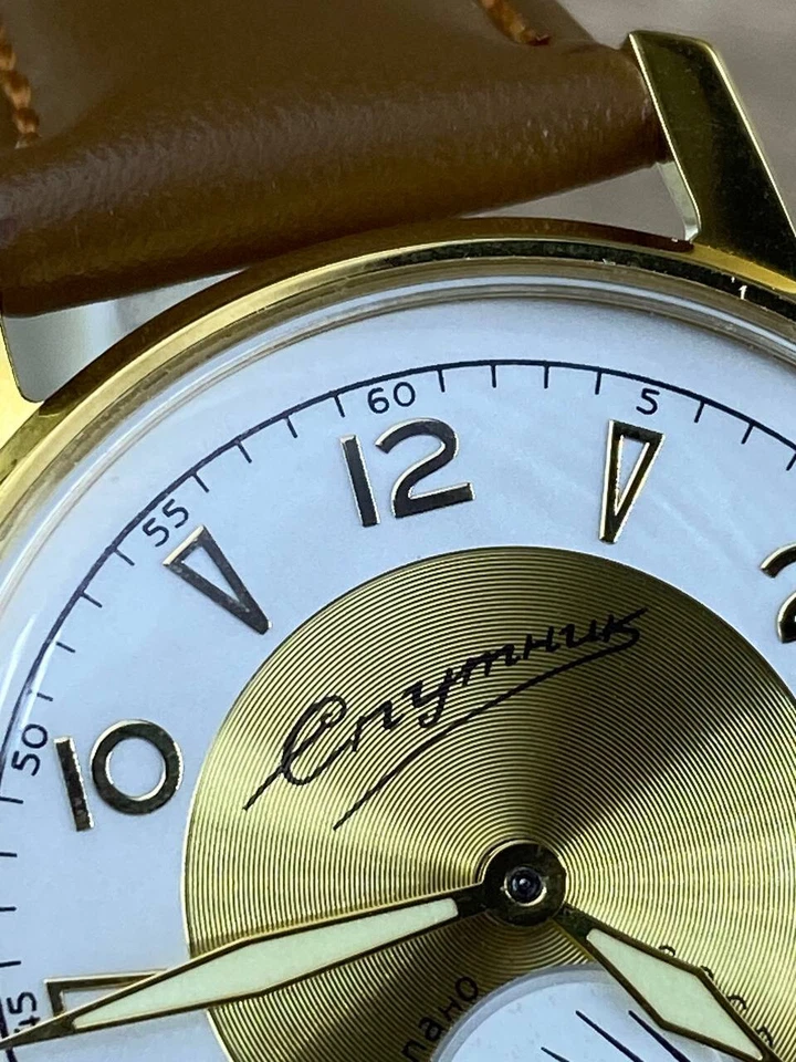 ☭ Reloj de colección soviético URSS restaurado Sputnik globo GChZ Chistopol - Imagen 3 de 4