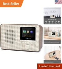 IR1 Portable WiFi Internet Radio,FM Digital Radio,Bluetooth Speaker,Dual Alar...