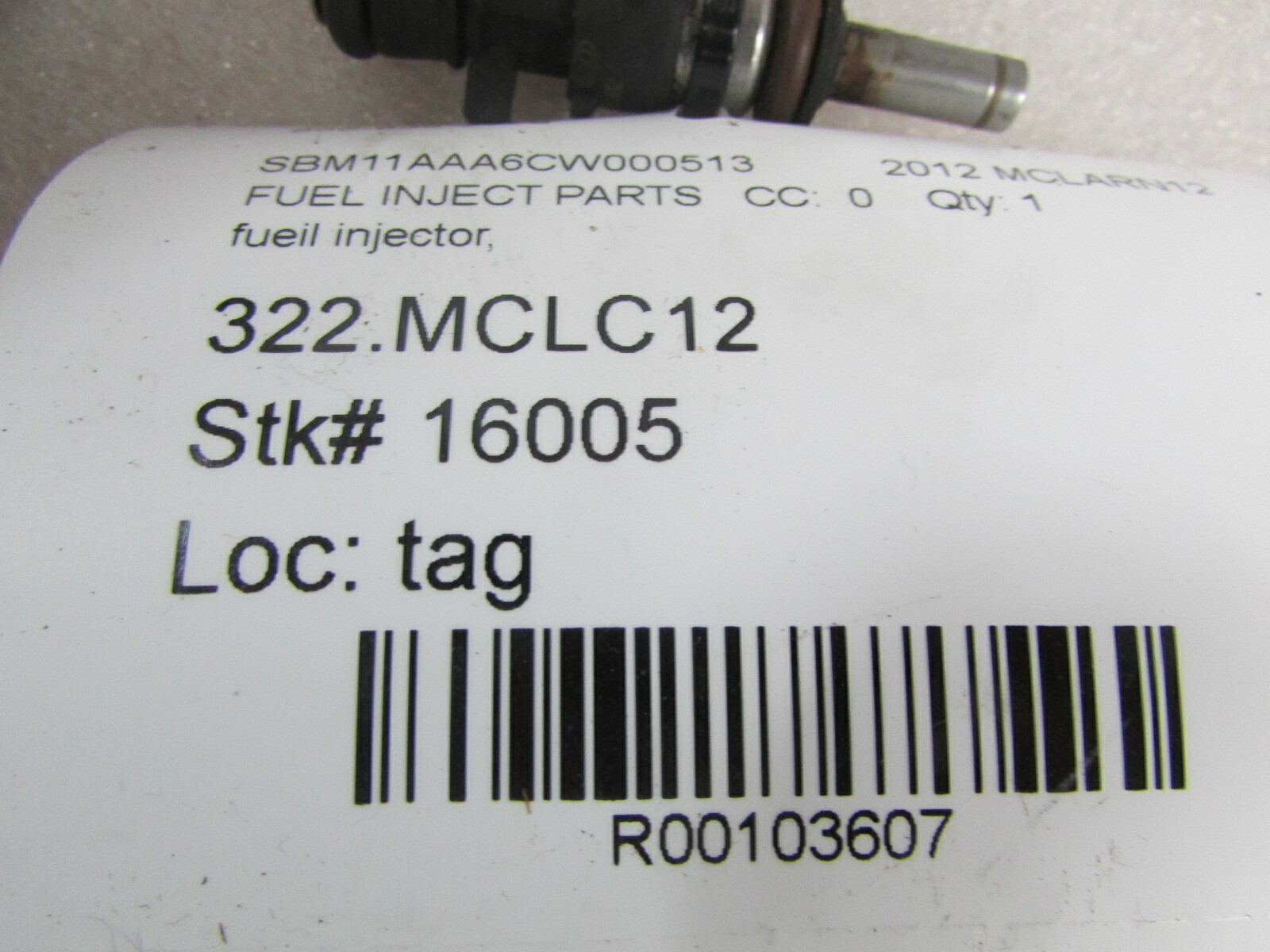 McLaren MP4-12C, Fuel Injector, Used