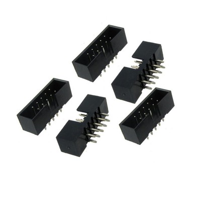 50 pcs 2.54mm 2x5 Pin 10 Pin Straight Male Shrouded header IDC Socket