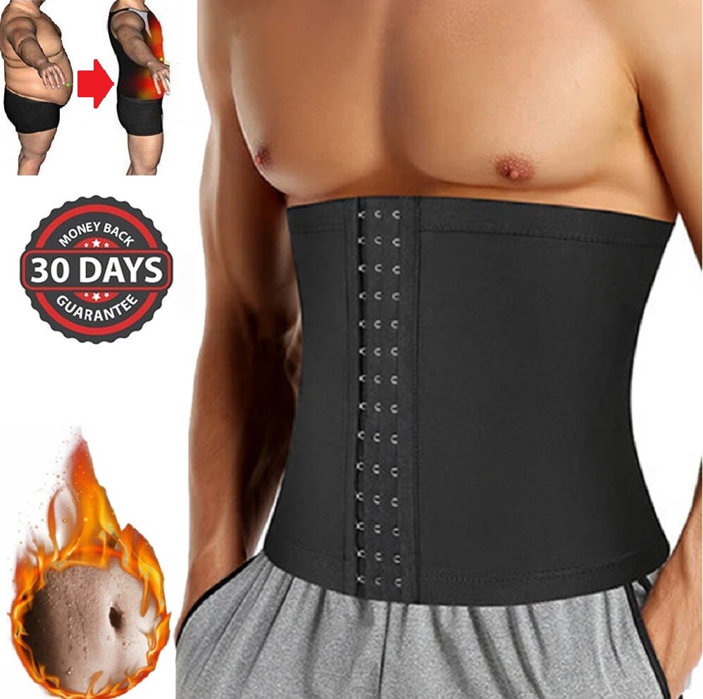 Men Women Waist Trimmer Weight Loss Sauna Trainer Wrap Belt Sweat