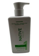 Native Sensitive Facial Cleanser Unscented 12 oz