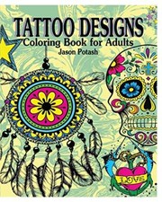 Tattoo Designs Coloring Book for Adults