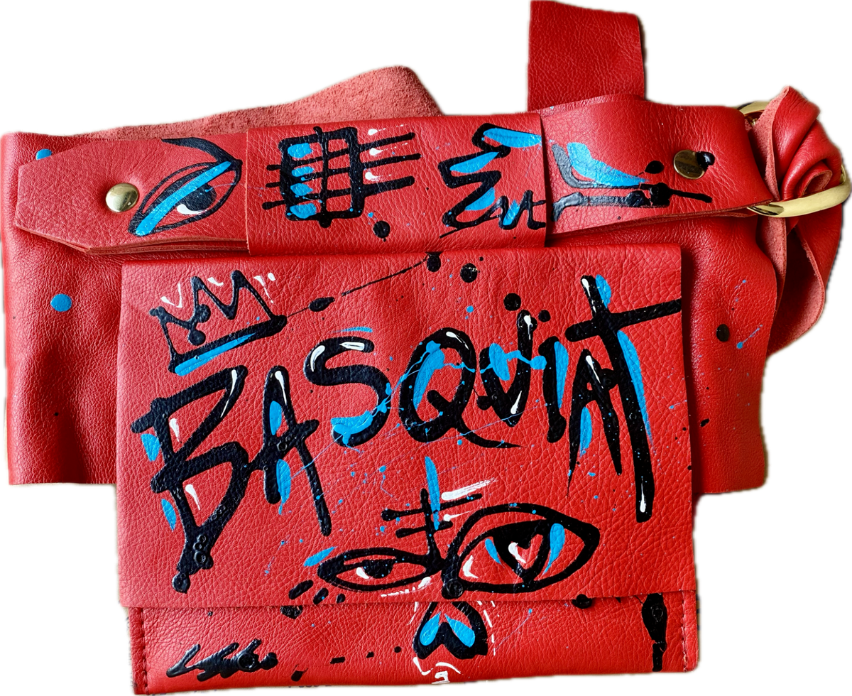 Jacque M 528 Jean Michel Basquiat Hip Hop Painted Red Coachella