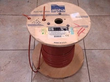 55196 Alpha Wire Shielded Cable 22/6 6/C 22AWG 6 Conductor 300V 315' Natural NOS