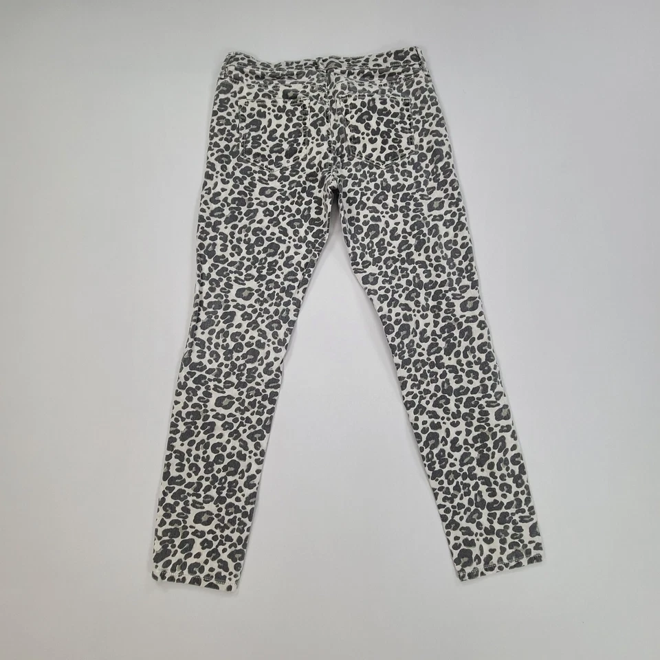 Pantalones Loft Mujer 25 Marrón Estampado Animal Informal Exterior Damas Foto 2 de 4