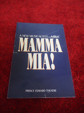 Mamma Mia Program , Prince Edward Theatre. Staring Alexandra Jay as Sophie