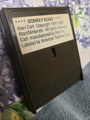 Rare Donkey Kong Prototype? Lab loaner Atari 400 800 XL XE Video Game Cartridge