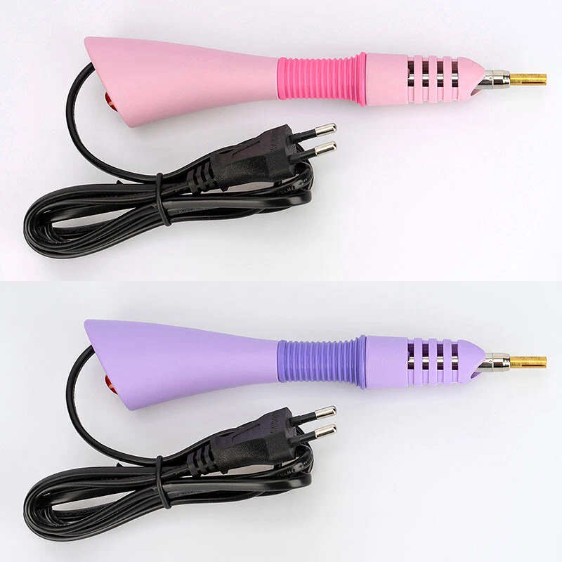 Hot Fix Strasssteine Applikator Werkzeug 7 Aufsätze+Mini-Bügelaufsatz/ 2 Farben - Bild 3 von 4