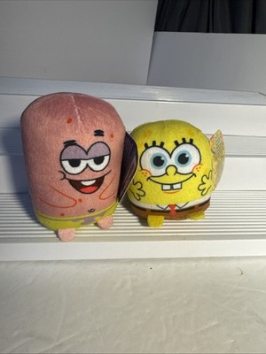 Nwt Nickelodeon sponge  bob , Patrick plush stuffed toy 3 Inch Ish