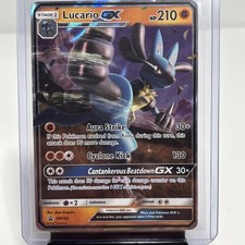 Lucario GX ULTRA RARE Black Star Promo SM100 Pokemon TCG Card Holo Foil - LP on eBay