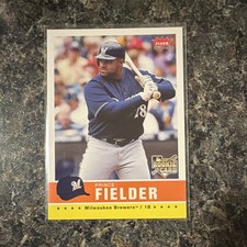 Fleer Tradition Prince Fielder Milwaukee Brewers Rookie #40 MLB Baseball Card. rookie card picture