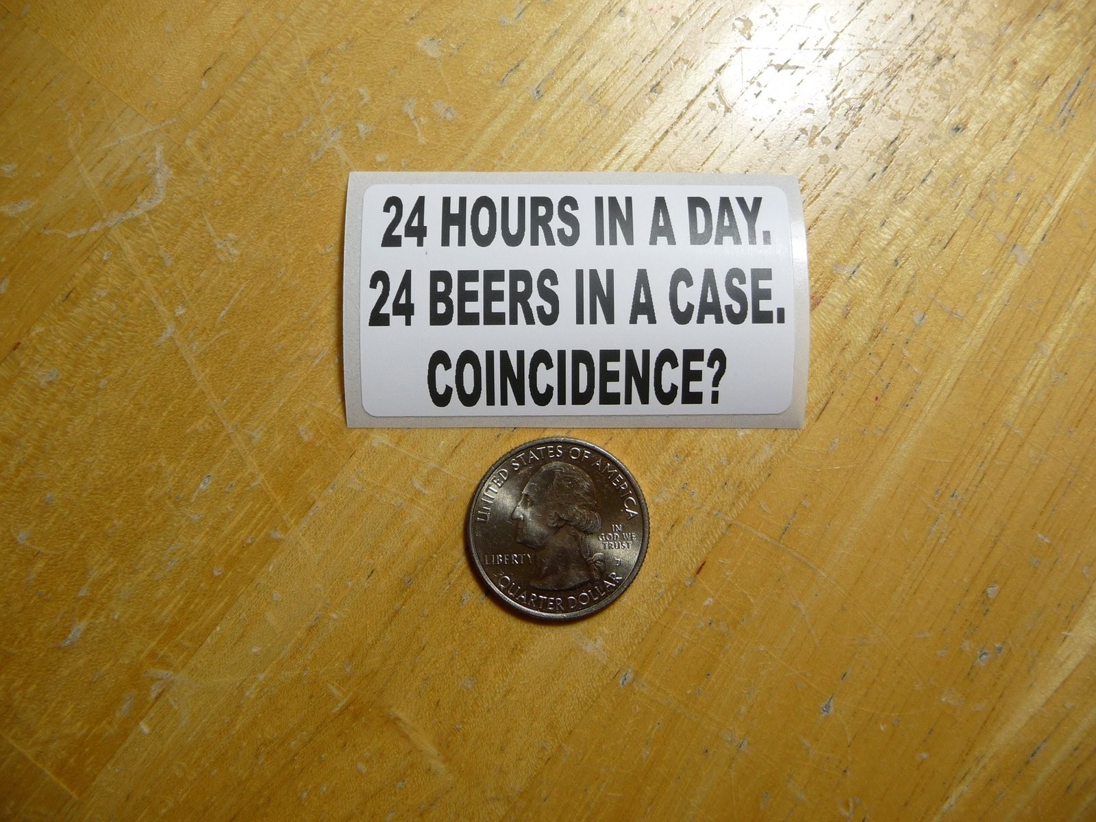24 Hour Day 24 Beers Case Sticker Decal Bulk Pack 1-50