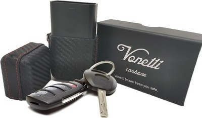 Carbone Faraday Box for Car Keys- Anti-Theft Car Key Signal Blocking Pouch, RFI