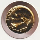 24k Gold Plate Rare US 1980 Liberty Roosevelt Dime Collectible Collection Coin