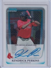 2011 Bowman Chrome Prospects #BCP189 Kendrick Perkins AUTO RED SOX
