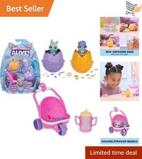 Kids Playset with Hatchimals Egg Figures  Stroller Pretend Play Toy