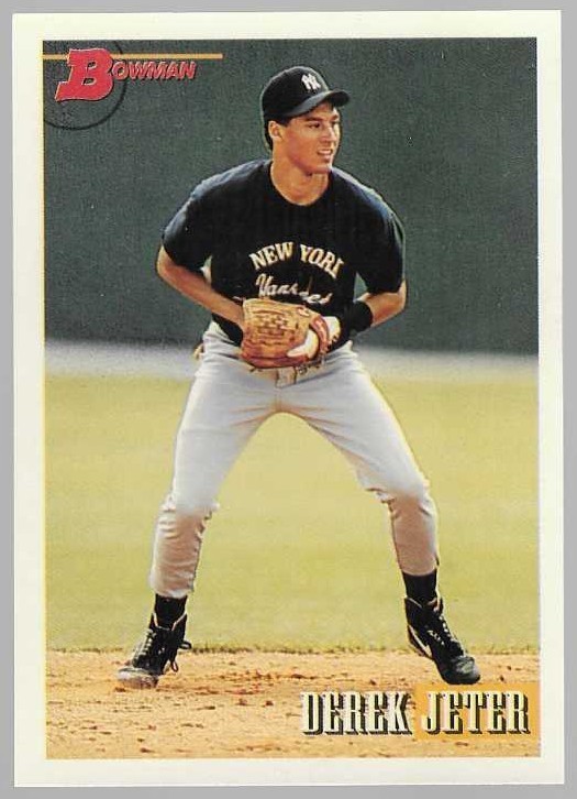DEREK JETER 1993 Bowman Rookie RC Card #511 Near Mint To Mint
