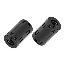 11mm Ferrite Cores Ring Clip-On RFI EMI Noise Filter Cable Clip Black,5pcs