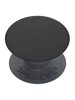 PopSockets PopGrip Basic Mobile Phone Expanding Stand and Grip - Black- New
