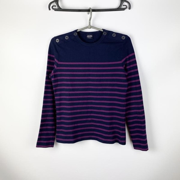 Women Jean Paul Gaultier Pullover Navy Cotton 36