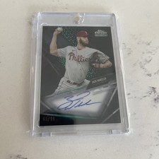 2021 Topps Chrome Black Green Refractor Zack Wheeler Auto 55/99 #CBA-ZW Phillies
