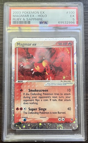 Magmar ex graded PSA 5 for sale on eBay