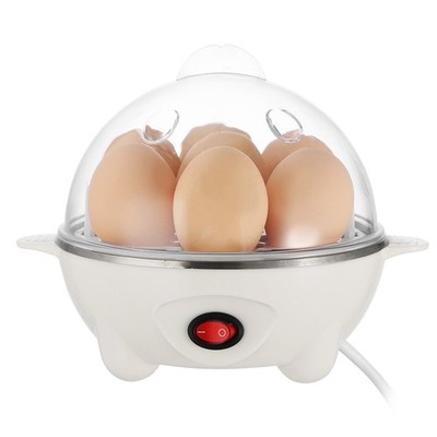 1Pc Electric Egg Cooker 7-Capacity Hard-Boiled Egg Maker With Auto-Off Measuring