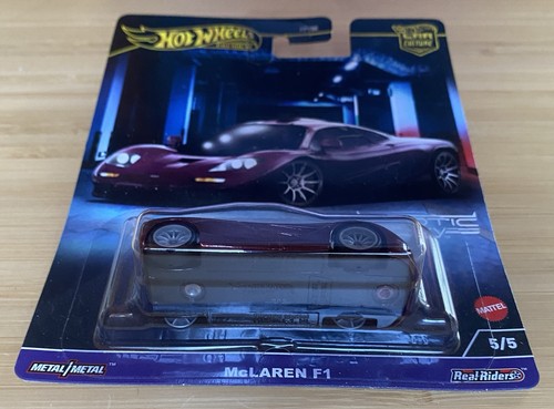 HOT WHEELS PREMIUM CAR CULTURE EXOTIC ENVIDY MCLAREN F1 5/5 PILOTOS REALES NUEVO - Imagen 5 de 6