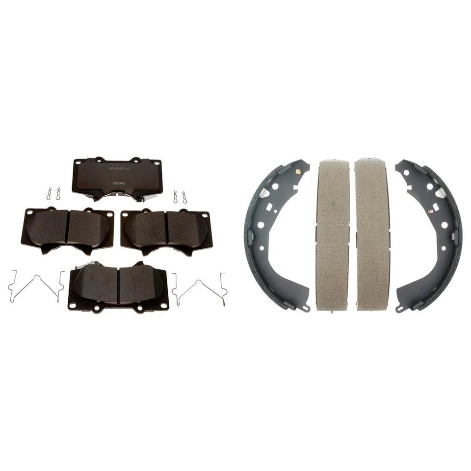 Kit pastillas de freno y zapatas de freno delanteras traseras de cerámica para Toyota Tundra 2004-2006 Foto 4 de 4