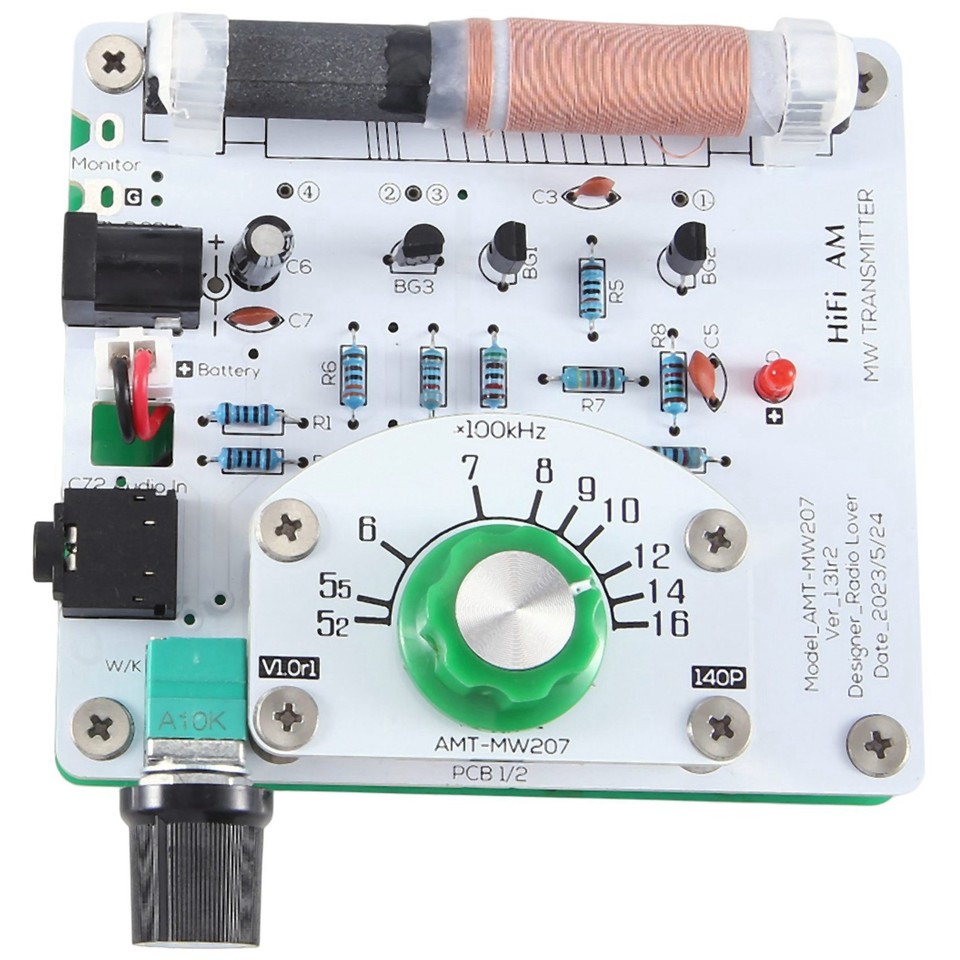 Asyduey AM Mittelwellensender - DIY Platine 525-1605 KHz Für Radio Bastler