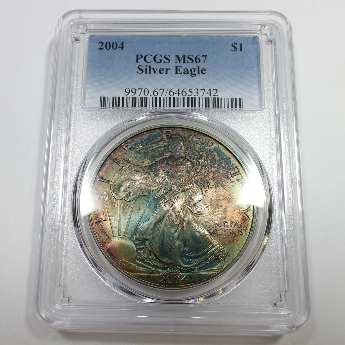 American Eagle MS 67 PCGS Certified Silver Bullion Coins for sale