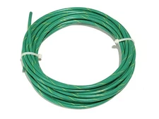 ACDC Wire and Supply MTW 8 AWG Gauge Green with Yellow Stripe Stranded Copper