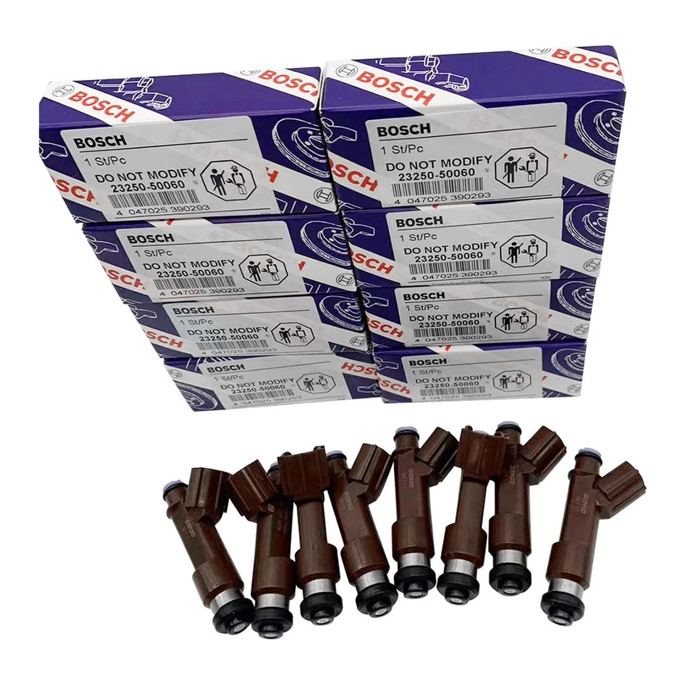 8X Genuine Denso Fuel Injectors For Toyota Tundra Sequoia 4Runner 23250-50060 - Изображение 2 из 4