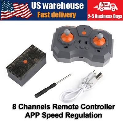 Mould King 8-way Remote Control Rechargeable Battery Case 8 Channel Powered Kit