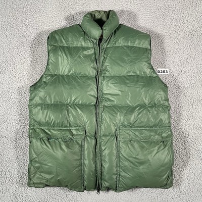 Frostline Kit Vintage 1970's Goose Down Puffer Vest Men Large Green Gorpcore USA