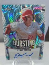 2025 Leaf Vivid - Bursting with Talent Auto Ethan Conrad #TA-EC1 Teal Lava 10/10