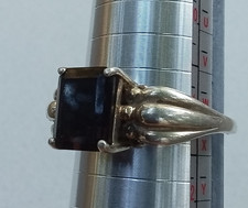 Beautiful 925 Silver Smokey Quartz Gemstone Ring Sz 11.25