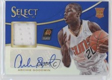 2013-14 Panini Select Rookie Jersey Blue Prizm 20/49 Archie Goodwin #22 Auto 3z3