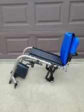 TILITE ZRA TITANIUM LIGHT WEIGHT MANUAL WHEELCHAIR Frame 14"x16" Used 14" X 16"