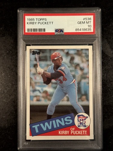 1985 Topps Kirby Puckett #536 PSA 10 Gem Mint Rookie Card RC Quantity Available