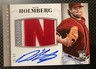 2014 Panini National Treasures Rookie Material On Card Auto David Holmberg /99