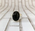 Gemstone Black Onyx 925 Sterling Silver Ring Handmade Jewelry Ring AK 8002
