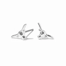 Claire's Silver Bull Stud Earrings (G131424-1 LOC. BR4)