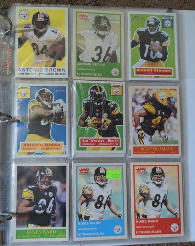 Binder Of 1990 To 2006 Football Cards Majority Steelers Approximately 170 Cards - Picture 7 of 8