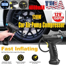 Wireless Car Air Tire Pump Inflator Compressor LED Digital 150PSI 12V Portable U